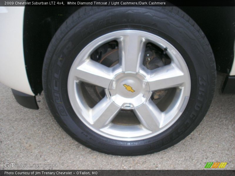 White Diamond Tintcoat / Light Cashmere/Dark Cashmere 2009 Chevrolet Suburban LTZ 4x4