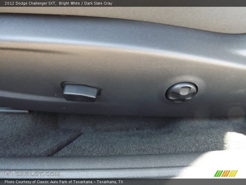 Bright White / Dark Slate Gray 2012 Dodge Challenger SXT