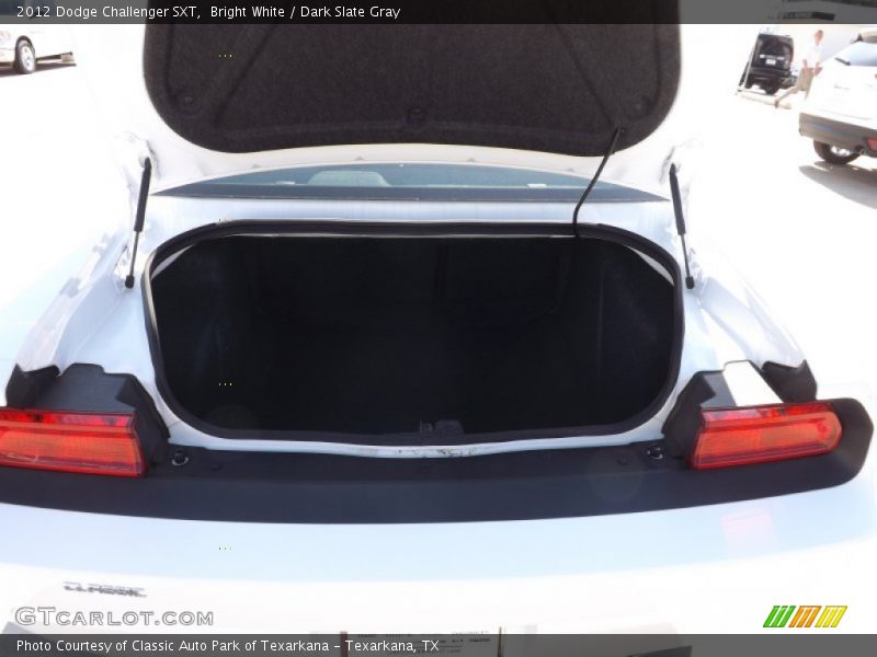 Bright White / Dark Slate Gray 2012 Dodge Challenger SXT