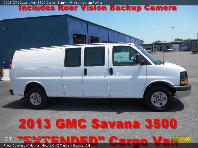Summit White / Medium Pewter 2013 GMC Savana Van 3500 Cargo