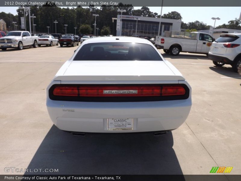 Bright White / Dark Slate Gray 2012 Dodge Challenger R/T Plus
