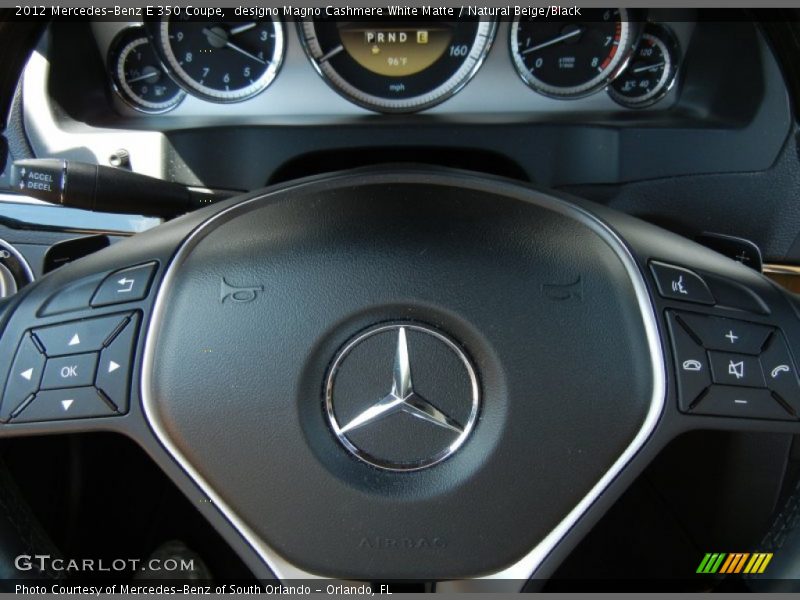 designo Magno Cashmere White Matte / Natural Beige/Black 2012 Mercedes-Benz E 350 Coupe