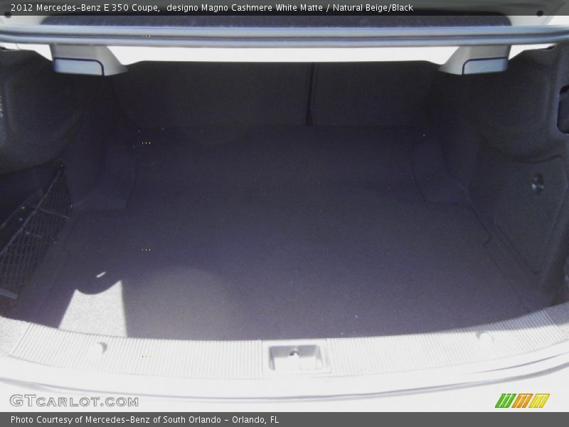  2012 E 350 Coupe Trunk