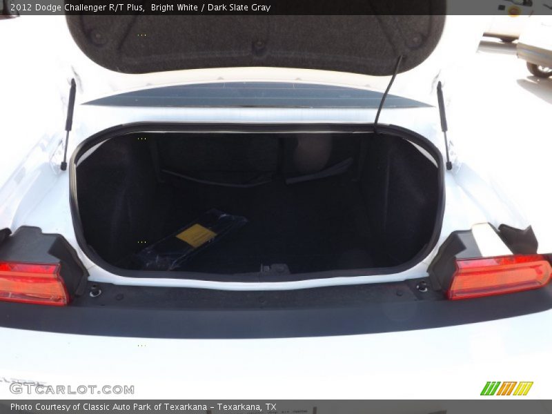 Bright White / Dark Slate Gray 2012 Dodge Challenger R/T Plus