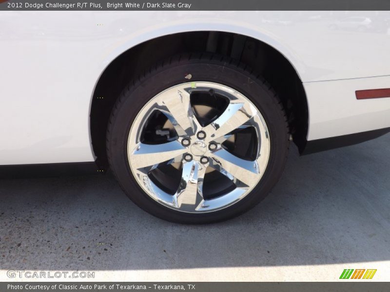 Bright White / Dark Slate Gray 2012 Dodge Challenger R/T Plus