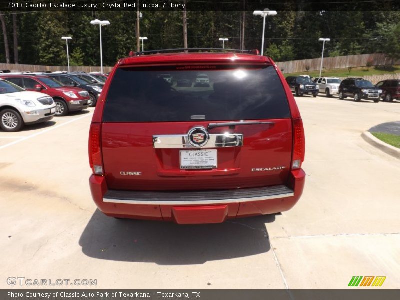 Crystal Red Tintcoat / Ebony 2013 Cadillac Escalade Luxury