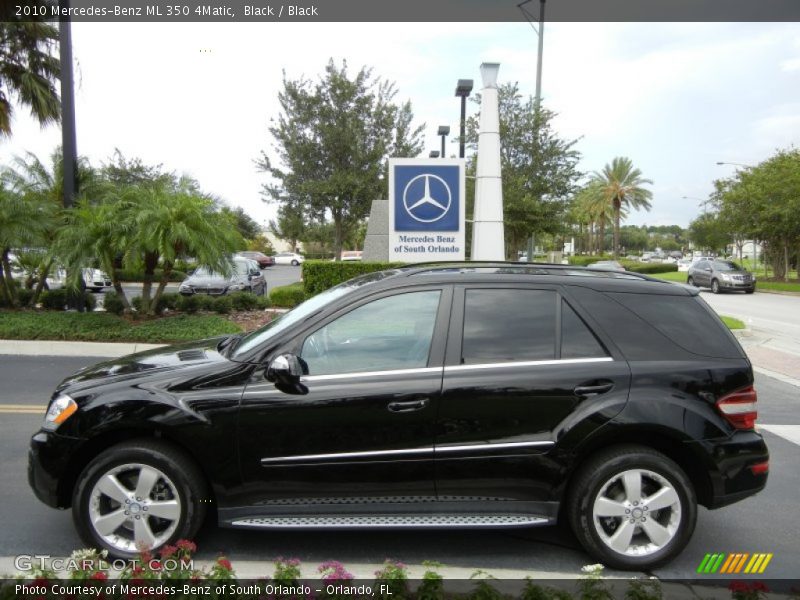 Black / Black 2010 Mercedes-Benz ML 350 4Matic