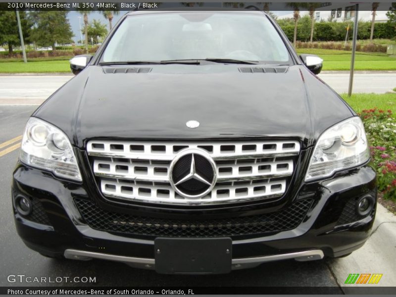Black / Black 2010 Mercedes-Benz ML 350 4Matic