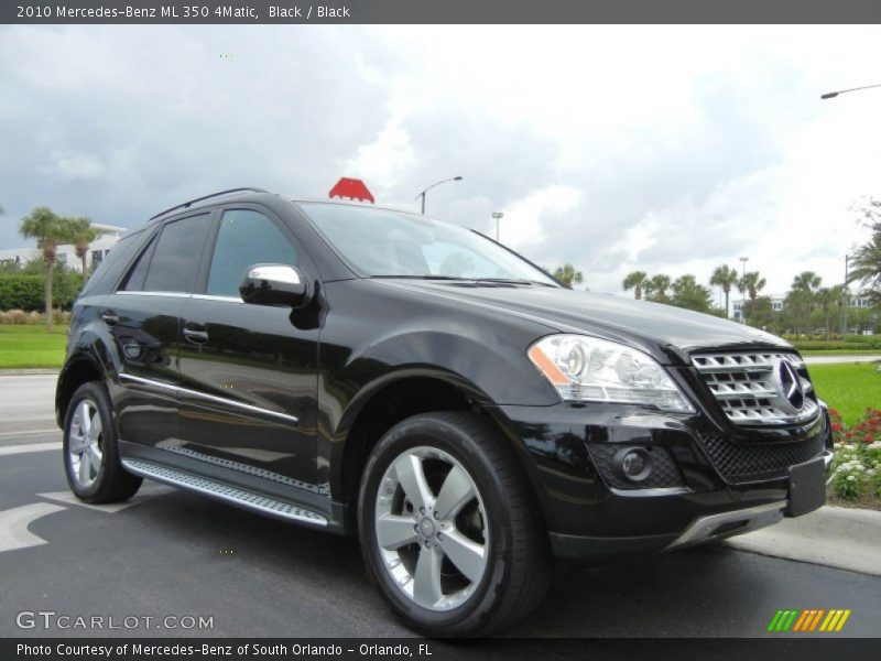 Black / Black 2010 Mercedes-Benz ML 350 4Matic