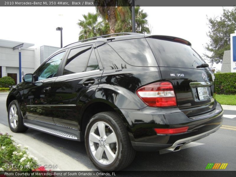 Black / Black 2010 Mercedes-Benz ML 350 4Matic