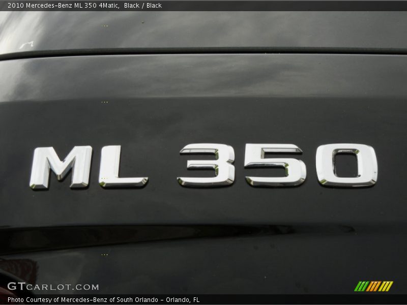 Black / Black 2010 Mercedes-Benz ML 350 4Matic