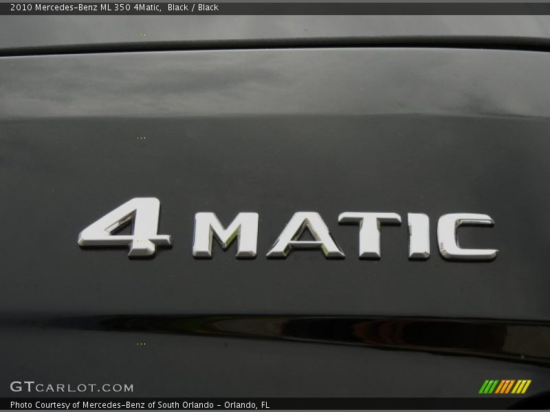 Black / Black 2010 Mercedes-Benz ML 350 4Matic