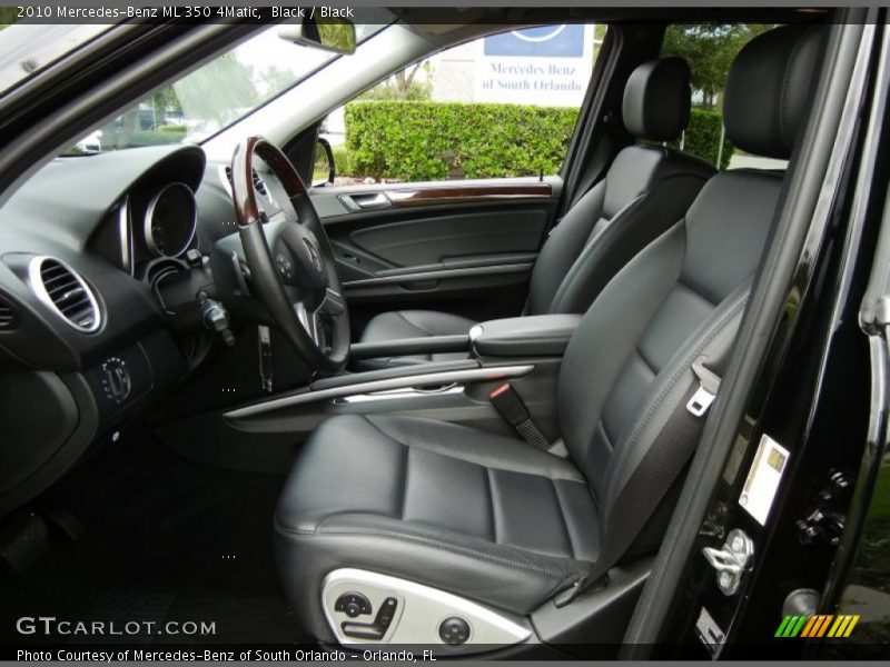 Black / Black 2010 Mercedes-Benz ML 350 4Matic
