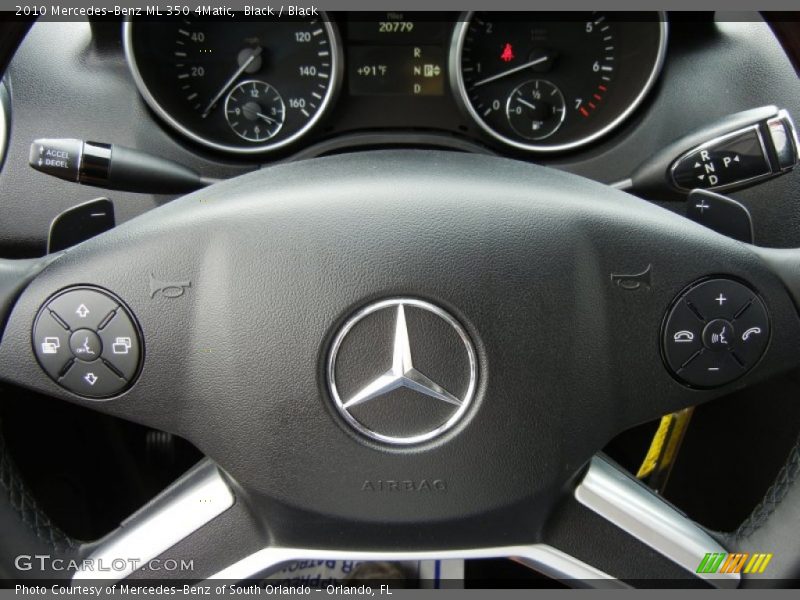 Black / Black 2010 Mercedes-Benz ML 350 4Matic