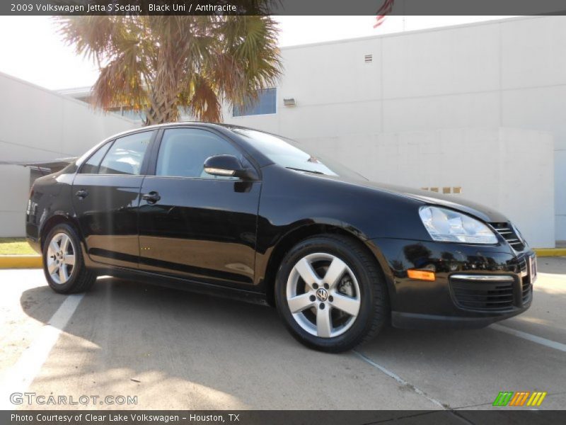 Black Uni / Anthracite 2009 Volkswagen Jetta S Sedan