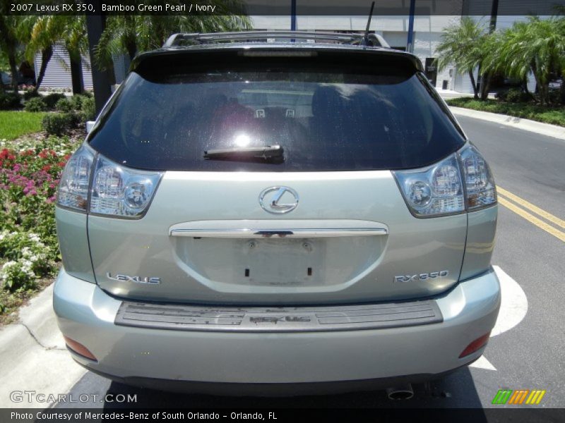 Bamboo Green Pearl / Ivory 2007 Lexus RX 350