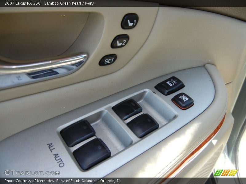 Bamboo Green Pearl / Ivory 2007 Lexus RX 350