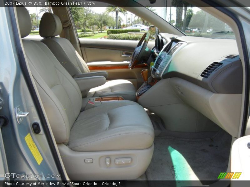 Bamboo Green Pearl / Ivory 2007 Lexus RX 350