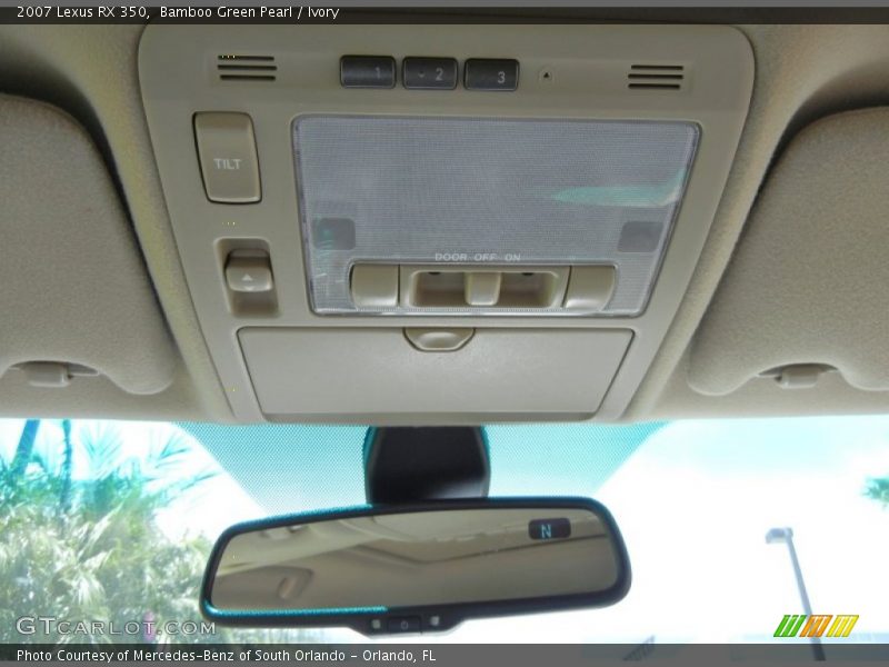 Bamboo Green Pearl / Ivory 2007 Lexus RX 350
