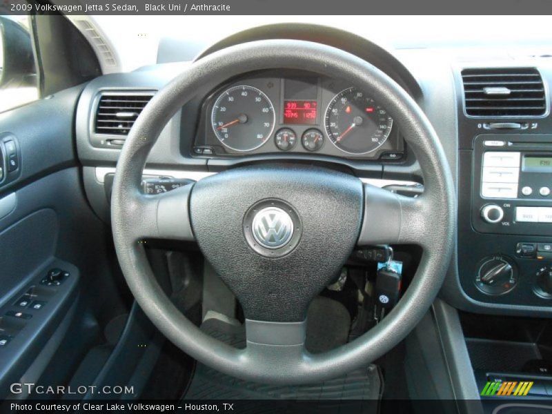 Black Uni / Anthracite 2009 Volkswagen Jetta S Sedan