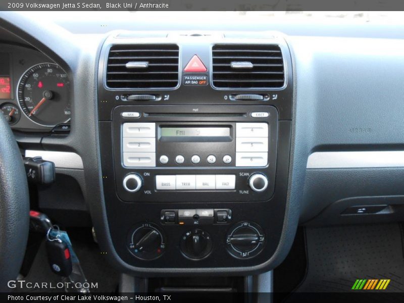 Black Uni / Anthracite 2009 Volkswagen Jetta S Sedan