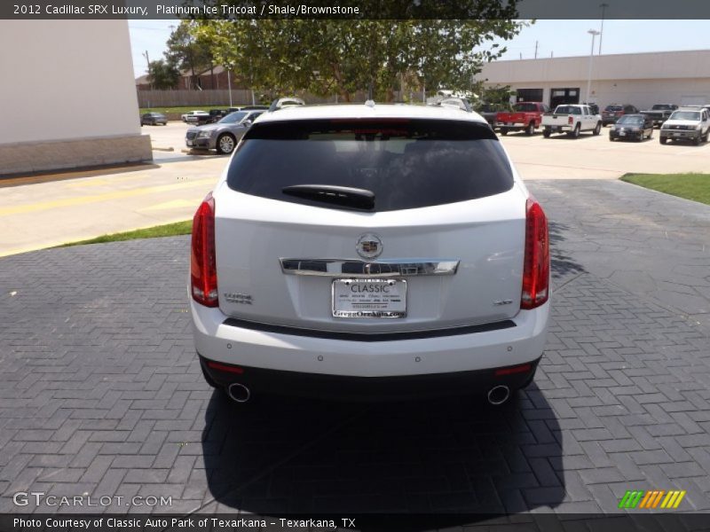 Platinum Ice Tricoat / Shale/Brownstone 2012 Cadillac SRX Luxury