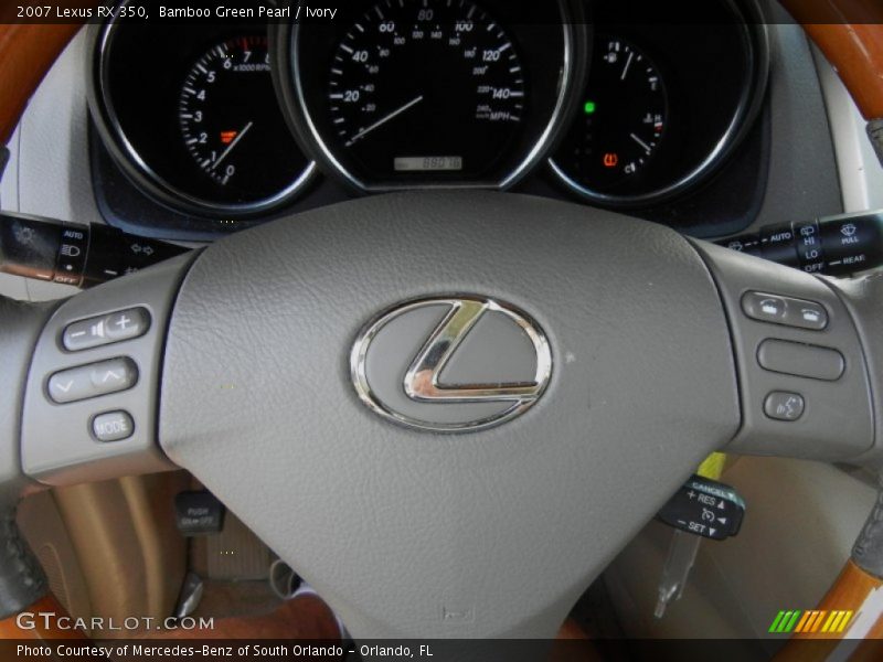 Bamboo Green Pearl / Ivory 2007 Lexus RX 350