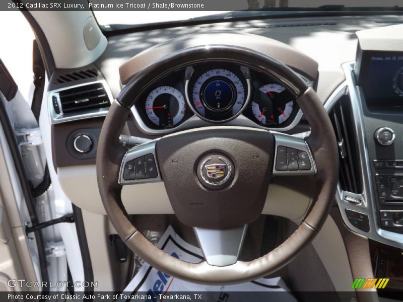 Platinum Ice Tricoat / Shale/Brownstone 2012 Cadillac SRX Luxury