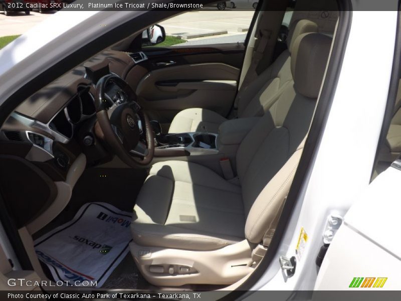 Platinum Ice Tricoat / Shale/Brownstone 2012 Cadillac SRX Luxury