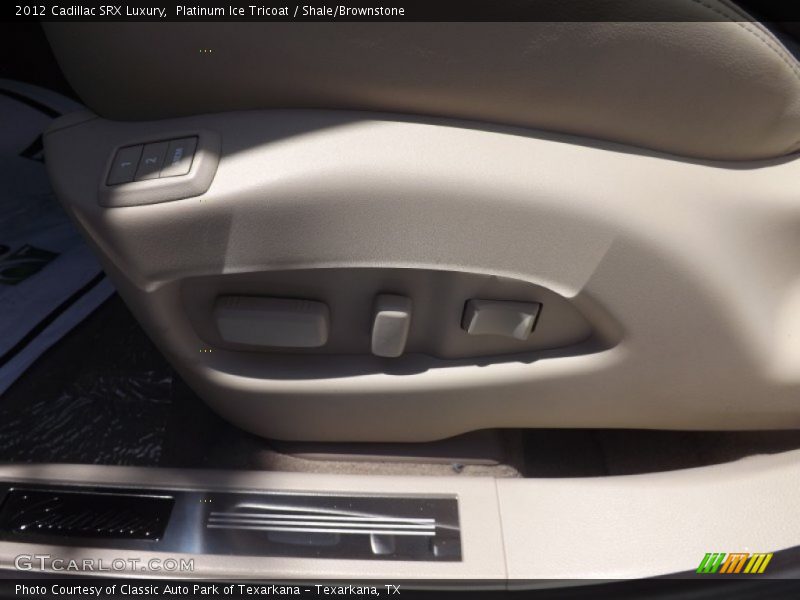 Platinum Ice Tricoat / Shale/Brownstone 2012 Cadillac SRX Luxury