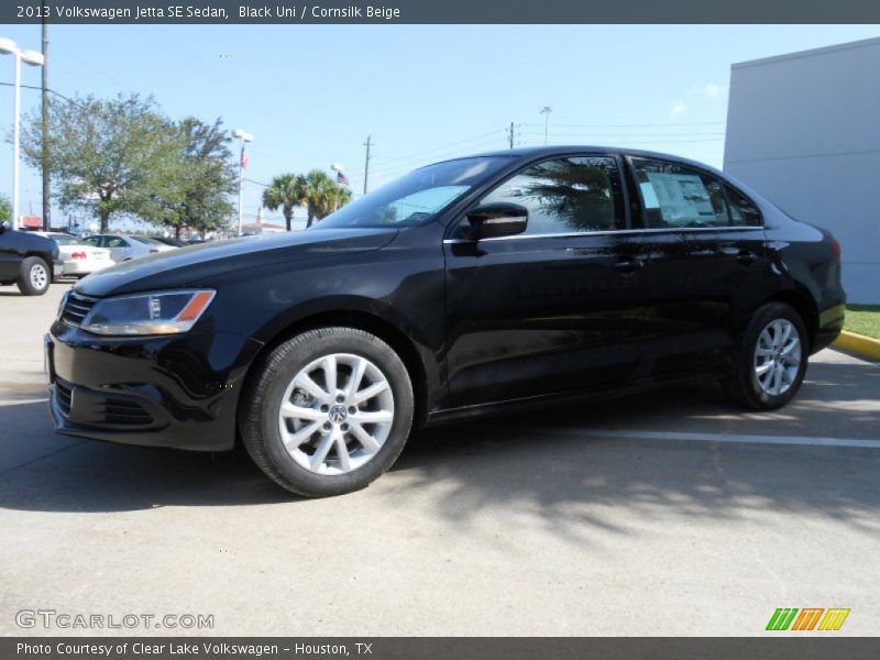 Black Uni / Cornsilk Beige 2013 Volkswagen Jetta SE Sedan