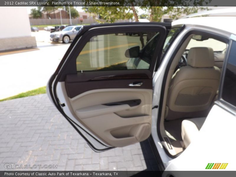 Platinum Ice Tricoat / Shale/Brownstone 2012 Cadillac SRX Luxury