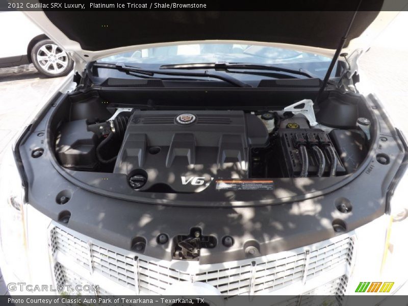 Platinum Ice Tricoat / Shale/Brownstone 2012 Cadillac SRX Luxury