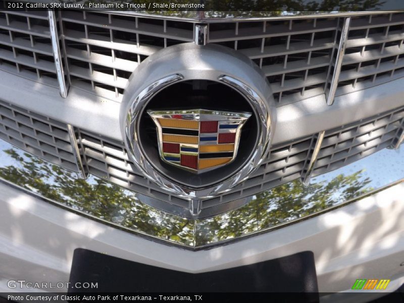 Platinum Ice Tricoat / Shale/Brownstone 2012 Cadillac SRX Luxury