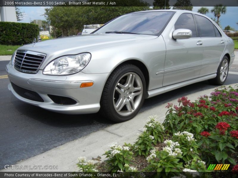 Brilliant Silver Metallic / Ash 2006 Mercedes-Benz S 500 Sedan