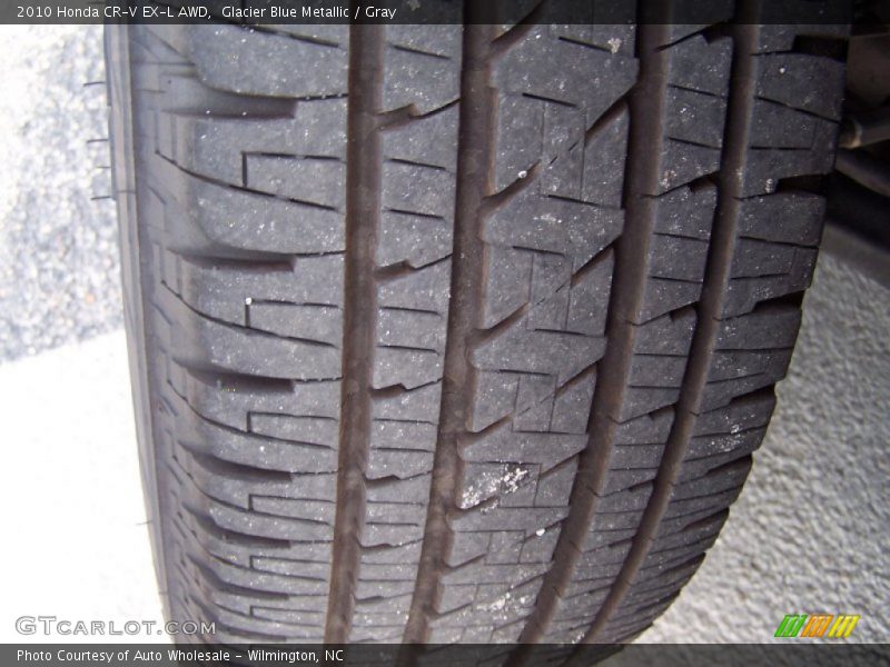 Glacier Blue Metallic / Gray 2010 Honda CR-V EX-L AWD