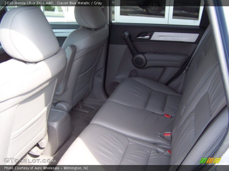 Glacier Blue Metallic / Gray 2010 Honda CR-V EX-L AWD