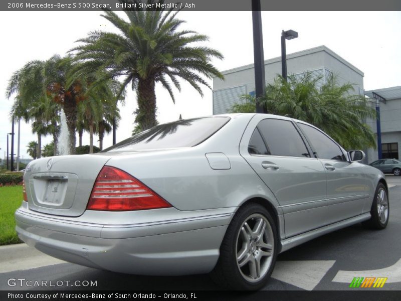 Brilliant Silver Metallic / Ash 2006 Mercedes-Benz S 500 Sedan