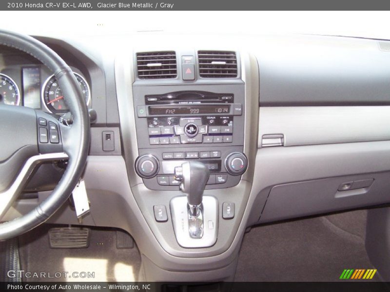 Glacier Blue Metallic / Gray 2010 Honda CR-V EX-L AWD