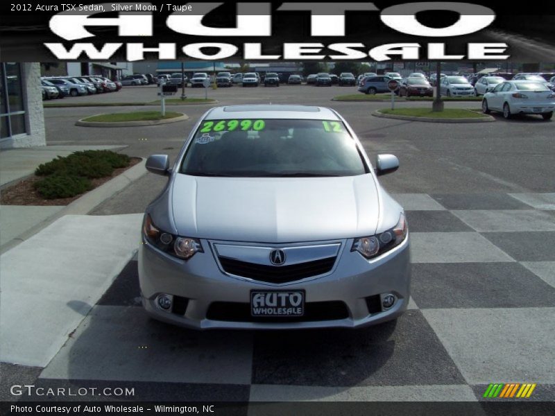 Silver Moon / Taupe 2012 Acura TSX Sedan