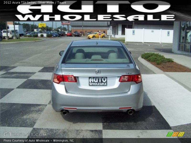 Silver Moon / Taupe 2012 Acura TSX Sedan