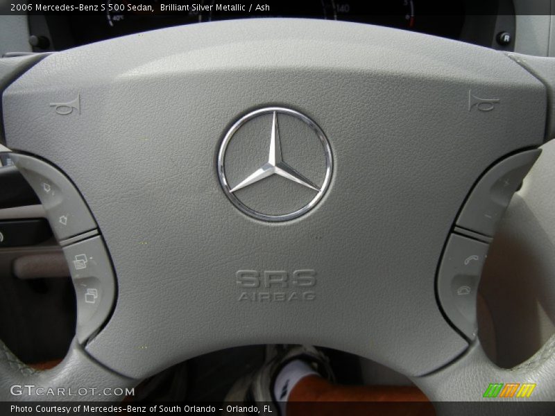 Brilliant Silver Metallic / Ash 2006 Mercedes-Benz S 500 Sedan