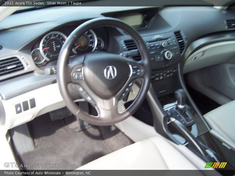 Silver Moon / Taupe 2012 Acura TSX Sedan