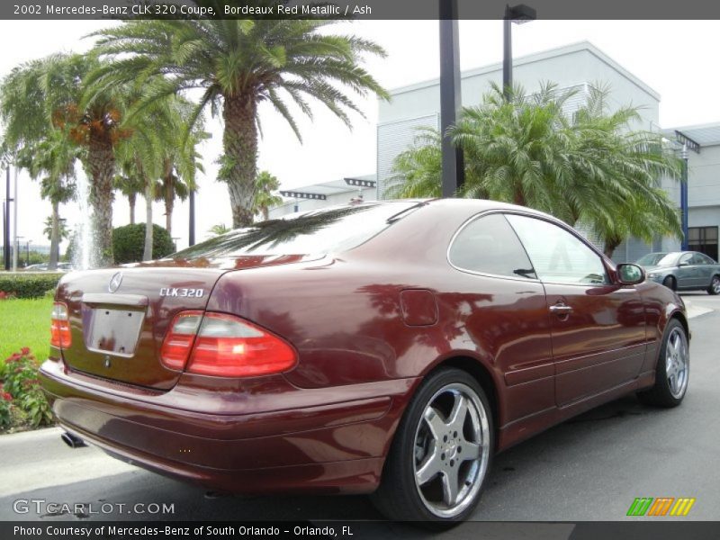Bordeaux Red Metallic / Ash 2002 Mercedes-Benz CLK 320 Coupe
