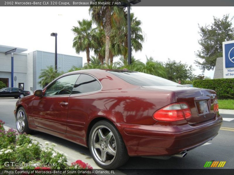 Bordeaux Red Metallic / Ash 2002 Mercedes-Benz CLK 320 Coupe