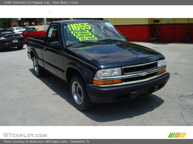 Onyx Black / Gray 1998 Chevrolet S10 Regular Cab