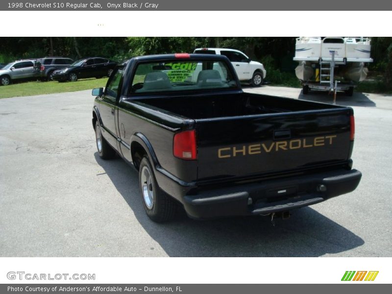 Onyx Black / Gray 1998 Chevrolet S10 Regular Cab