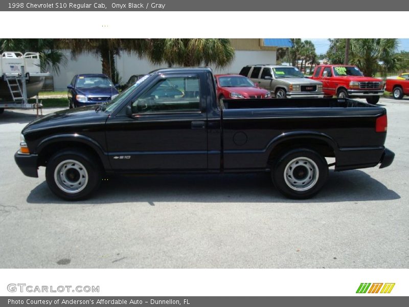Onyx Black / Gray 1998 Chevrolet S10 Regular Cab