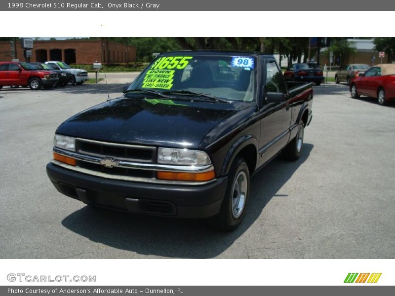 Onyx Black / Gray 1998 Chevrolet S10 Regular Cab