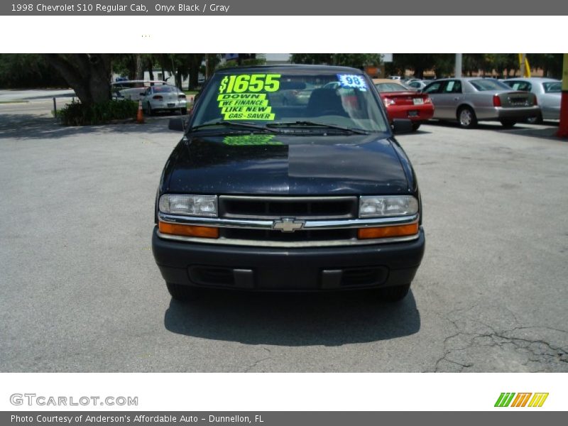 Onyx Black / Gray 1998 Chevrolet S10 Regular Cab